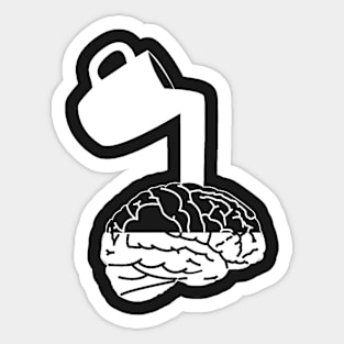 coffee for the brain Sticker